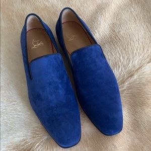 Navy Men’s Louboutin Loafers